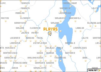 Playas (Ecuador) map - nona.net