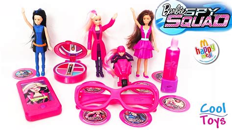 2016 Mcdonalds Barbie Spy Squad Happy Meal Full Set Kids Toys Youtube