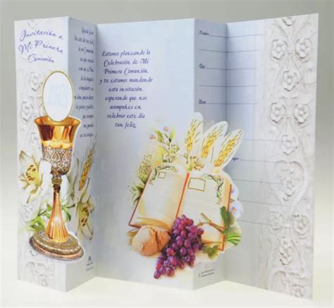 FIRST COMMUNION INVITATIONS Spanish Invitaciones Para Primera Comunion