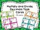 Free Multiply And Divide Decimals Task Cards By Mathmacgyver Tpt