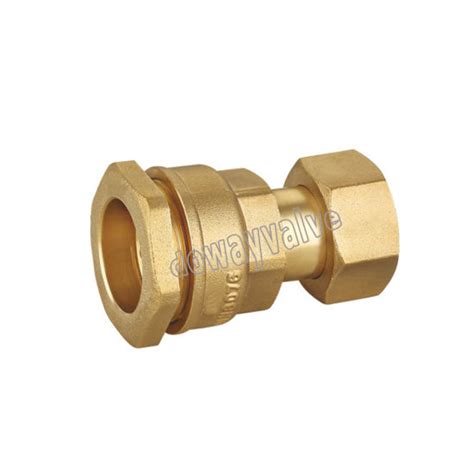 Brass Compression Fitting For Pe Pipe Male Elbow