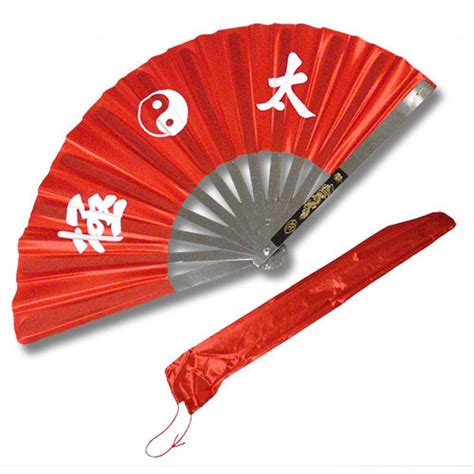 Steel Tai Chi Fan - Taichi Fan Weapon - Steel Yin Yang Fans