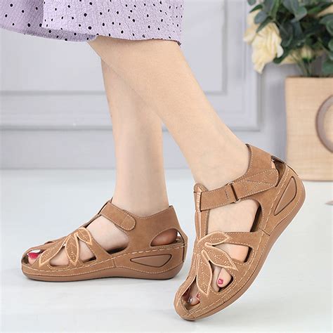 Kbodiu Closed Toe Platform Wedge Sandals For Women Womens Sandals