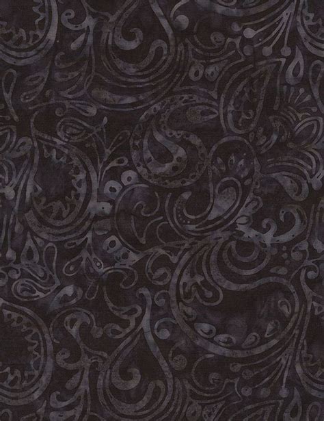 Paisley Batik By The Yard Black Cotton Fabric By Timeless Etsy Timeless Treasures Batik