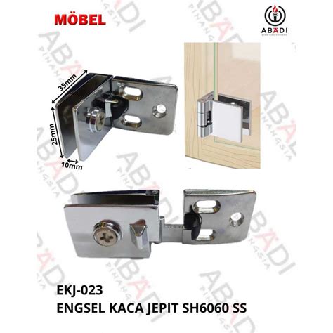 Jual Engsel Jepitan Jepit Ambalan Kaca Etalase Pintu Kaca Sh6060 Ss