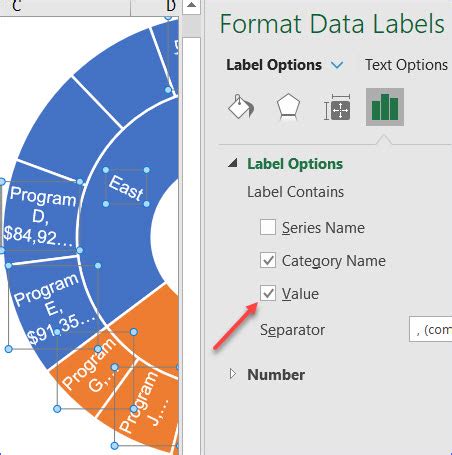 How to Make a Sunburst Chart - ExcelNotes