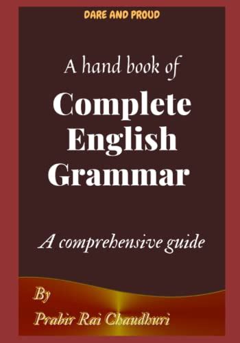 English Grammar A Comprehensive Guide A Hand Book Of Complete