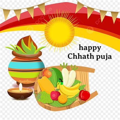 Happy Chhath Puja Hd Transparent Happy Chhath Puja Flat Style Fruit