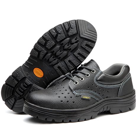 Labor Protection Shoes Men Four Seasons With Holes Breathable Work