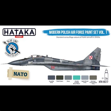 Hataka Hobby Htk Bs Modern Polish Af Paint Set Colours Vol