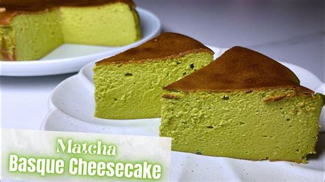 Matcha Basque Burnt Cheesecake Recipe Creamy Delicious 抹茶巴斯克起司蛋糕食譜