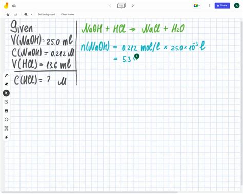 SOLVED 25 0 ML Of 0 212 M NaOH Is Neutralized By 13 6 ML Of An HCl