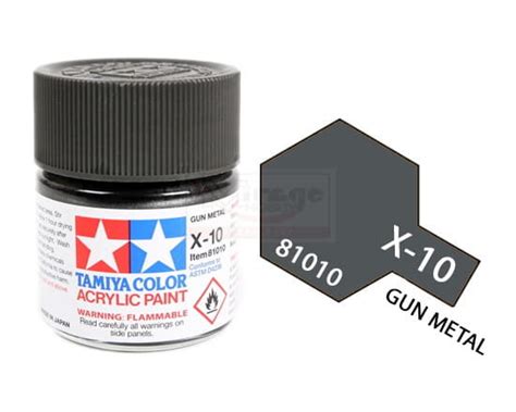 Tamiya Acrylic 81010 X 10 Gun Metal 23ml Gloss Tamiya Sklep Empikcom