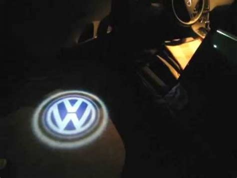 Luz De Cortesia Projetor Led Logotipo Vw Youtube