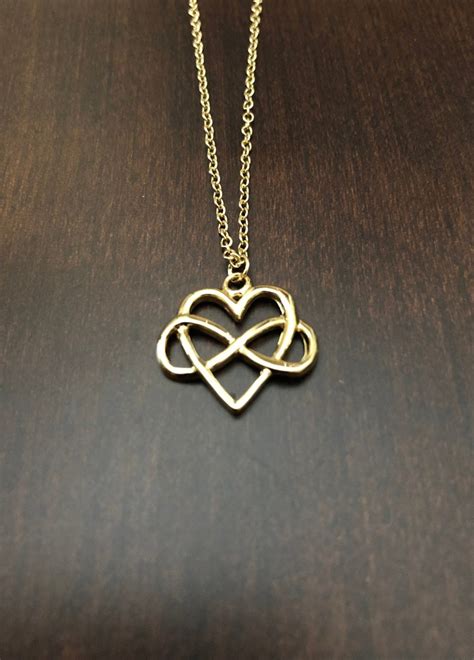 Infinity Heart Infinity Heart Necklace Infinity Heart - Etsy