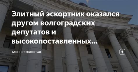 Элитный эскортник оказался другом волгоградских депутатов и ...