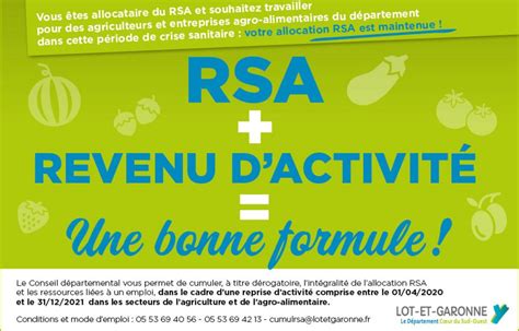 Lexp Rimentation Rsa Revenu Dactivit Largie