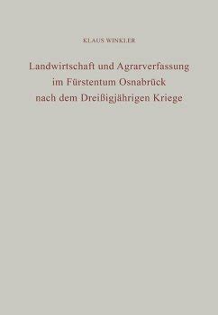 Landwirtschaft Und Agrarverfassung Im F Rstentum Osnabr Ck Nach Dem