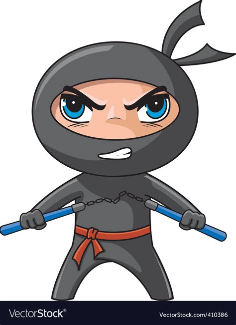 Ninja cartoon Royalty Free Vector Image - VectorStock