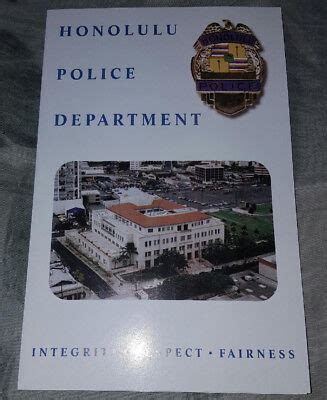 Collectibles HPD Honolulu Police Department patch with presentation folder NEW! Police