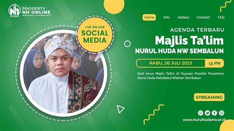 Live Pengajian Mingguan Majlis Taklim Nurul Huda Nw Sembalun Bersama