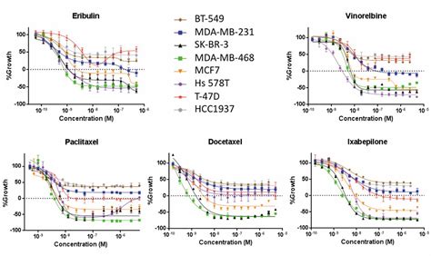 Breast Cancer Cell Lines Exhibit Differential Sensitivities To