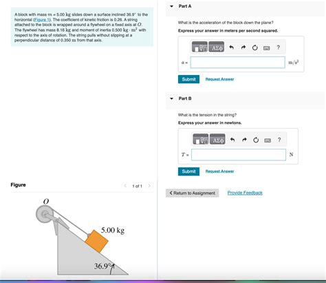 Solved A Block With Mass M 5 00 Kg Slides Down A Surface Chegg