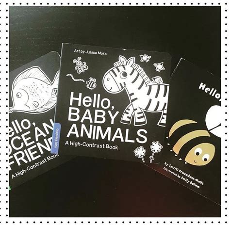 Hello Baby Animals A Durable High Contrast Black And White Board Book