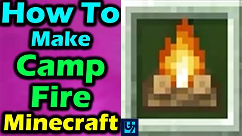 How To Make Campfire Minecraft Youtube