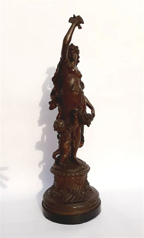 Auguste Moreau Sculpture La Madre Cm Spelter