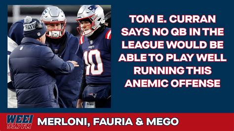 Tom E Curran Says No QB In The NFL Would Be Able To Play Well Running