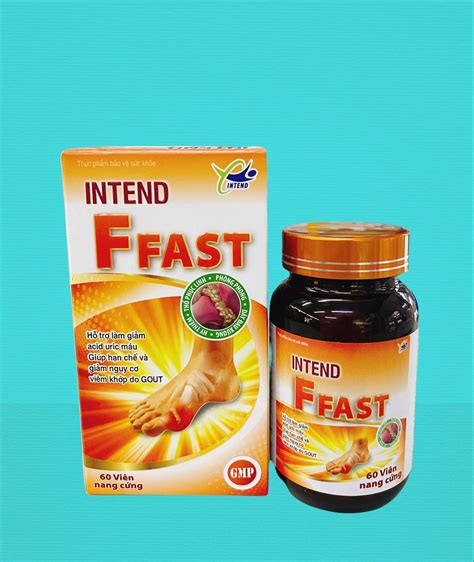 Hỗ trợ giảm acid uric giảm viêm khớp do gout Intend FFAST hộp 1 lọ 60 viên