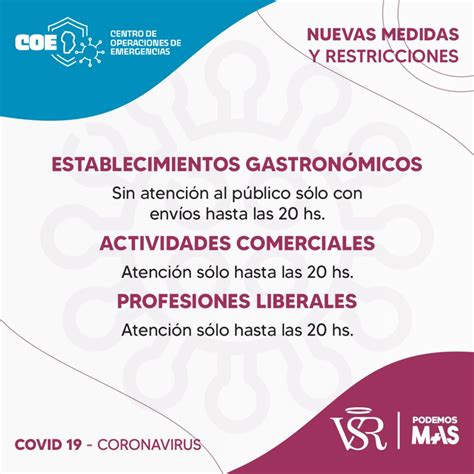 Covid Nuevas Medidas Y Restricciones Villa Santa Rosa