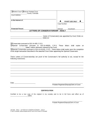 Conservatorship Adult Doc Template Pdffiller