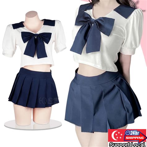 L L Lingerie Women Sexy Student Jk Skirt Schoolgirl Bow Tie Uniform For Roleplay Sex Jk