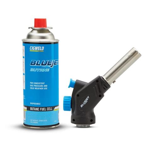 Cigweld Bluejet Butane Trigger Concentrated Flame Combo Pack Torch