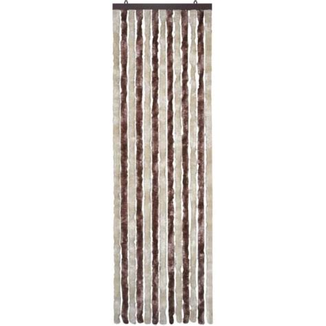 Moustiquaire Rideau Porte Chenille Rideau Anti Moustique Beige Et