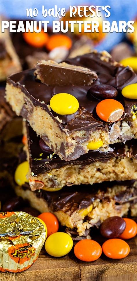 No Bake Reese's Peanut Butter Bars - Crazy for Crust