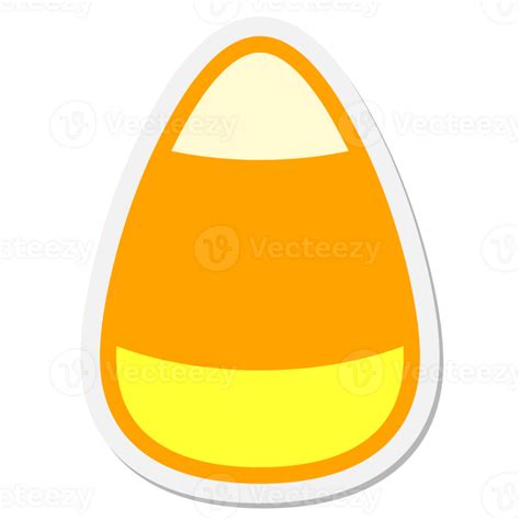 Candy Corn Sticker 40357276 Png