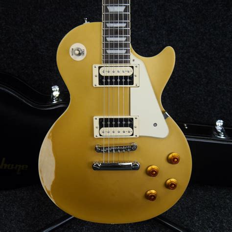 Epiphone Les Paul Traditional Pro Gold Top Reliced W Case 2nd Hand Rich Tone Music