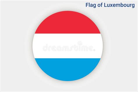 High Detailed Flag Of Luxembourg National Luxembourg Flag Europe