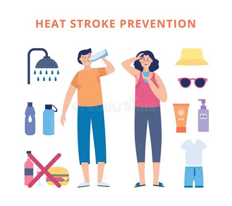 Preventing Heat Stroke Stock Illustrations 15 Preventing Heat Stroke