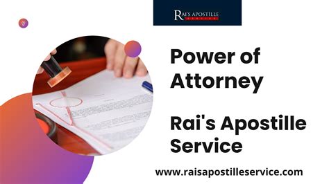 Power Of Attorney Rai S Apostille Service By Rai S Apostille Service Issuu