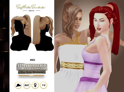 The Sims Resource Simythology Meg Hairstyle