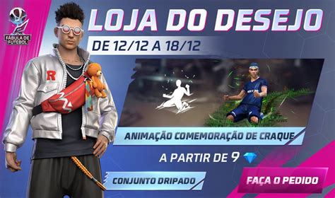 Loja Do Desejo Free Fire Como Ganhar O Conjunto Dripado E Anima O