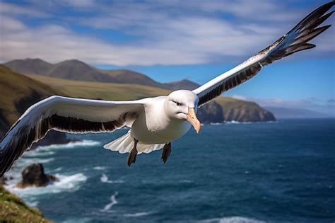 Premium Photo Low Flying Southern Royal Albatross
