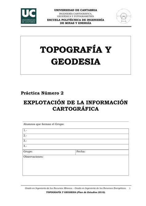 PDF TOPOGRAFÍA Y GEODESIA ocw unican es TOPOGRAFÍA Y GEODESIA