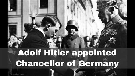 Why was Adolf Hitler appointed Chancellor of Germany? An overview. | MR ALLSOP HISTORY . COM