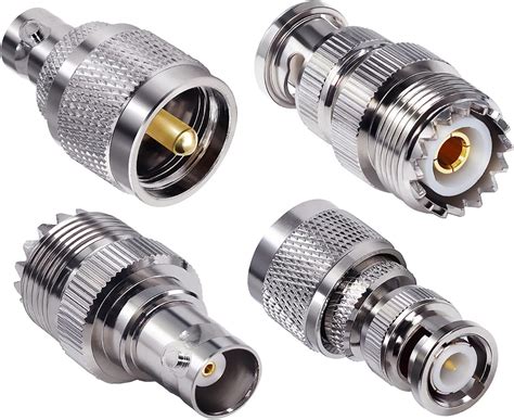 Bnc To F Type Adapter 2 Pack F Male To Bnc Female Adapter Coax Connector For Rf