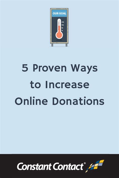 5 Proven Ways To Increase Online Donations Constant Contact Online